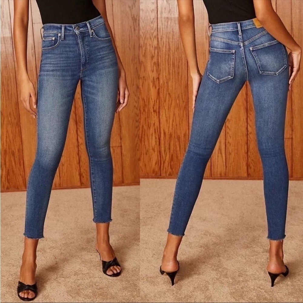 Denim Forum “Lola High Rise Skinny Crop”